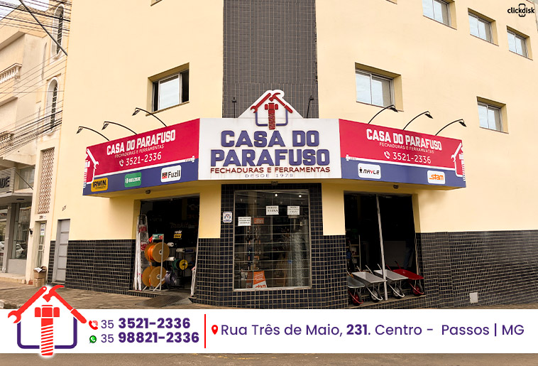 Banner .CASA DO PARAFUSO - FECHADURAS E FERRAMENTAS